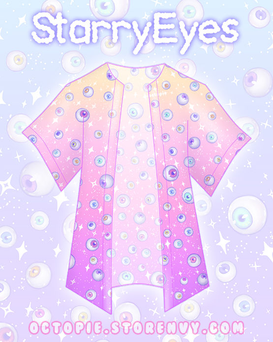 Thumbnail: "Starry Eyes" Chiffon Kimono Peignoir