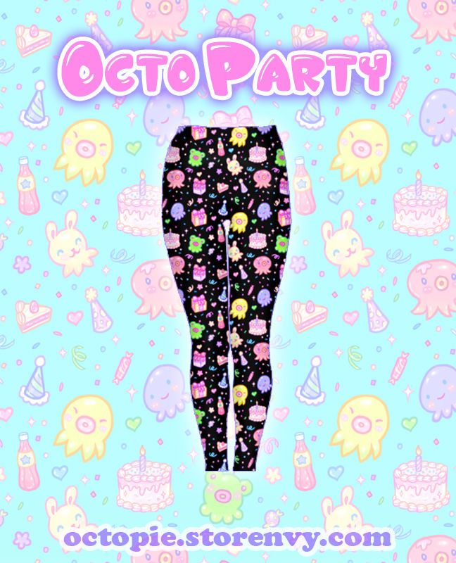 Thumbnail: "OctoParty" Velvet Leggings