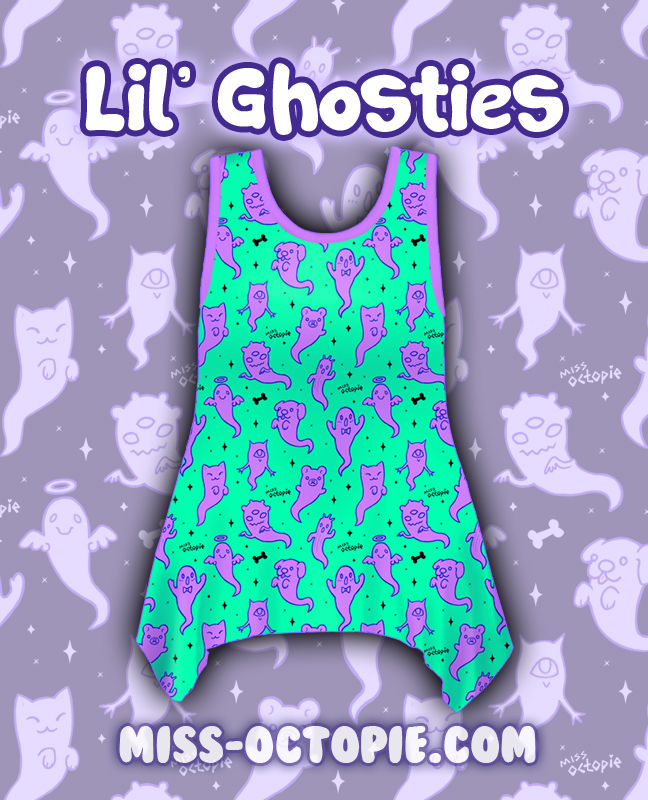 Thumbnail: "Lil' Ghosties" Side Flare Tank Top