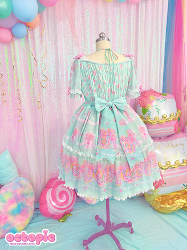 B Grade / Sparkle Rose Princess Original OP Lolita Dress Set