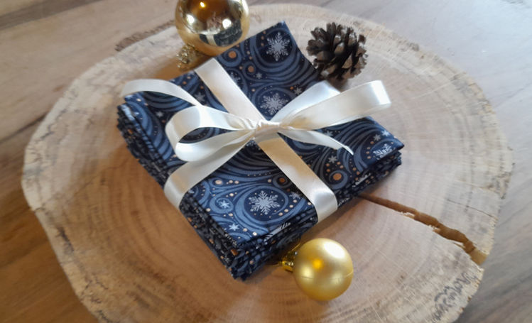 serviette de table fête de fin d'année