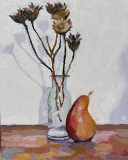 Still Life with Greater Knapweed