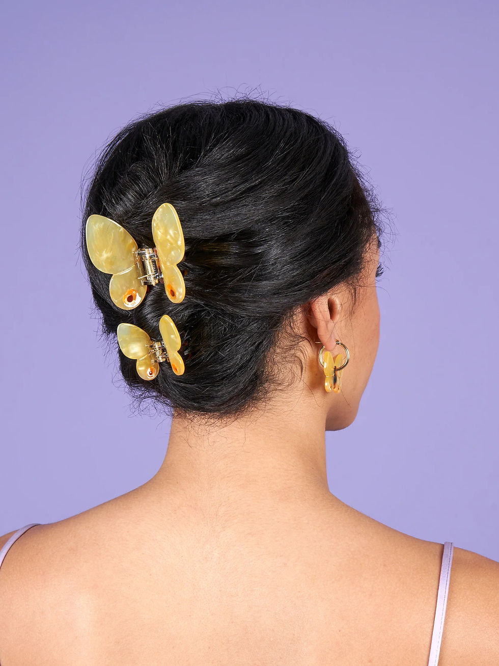 Miniatura: CouCou Suzette - Molletta per capelli Farfalla Gialla
