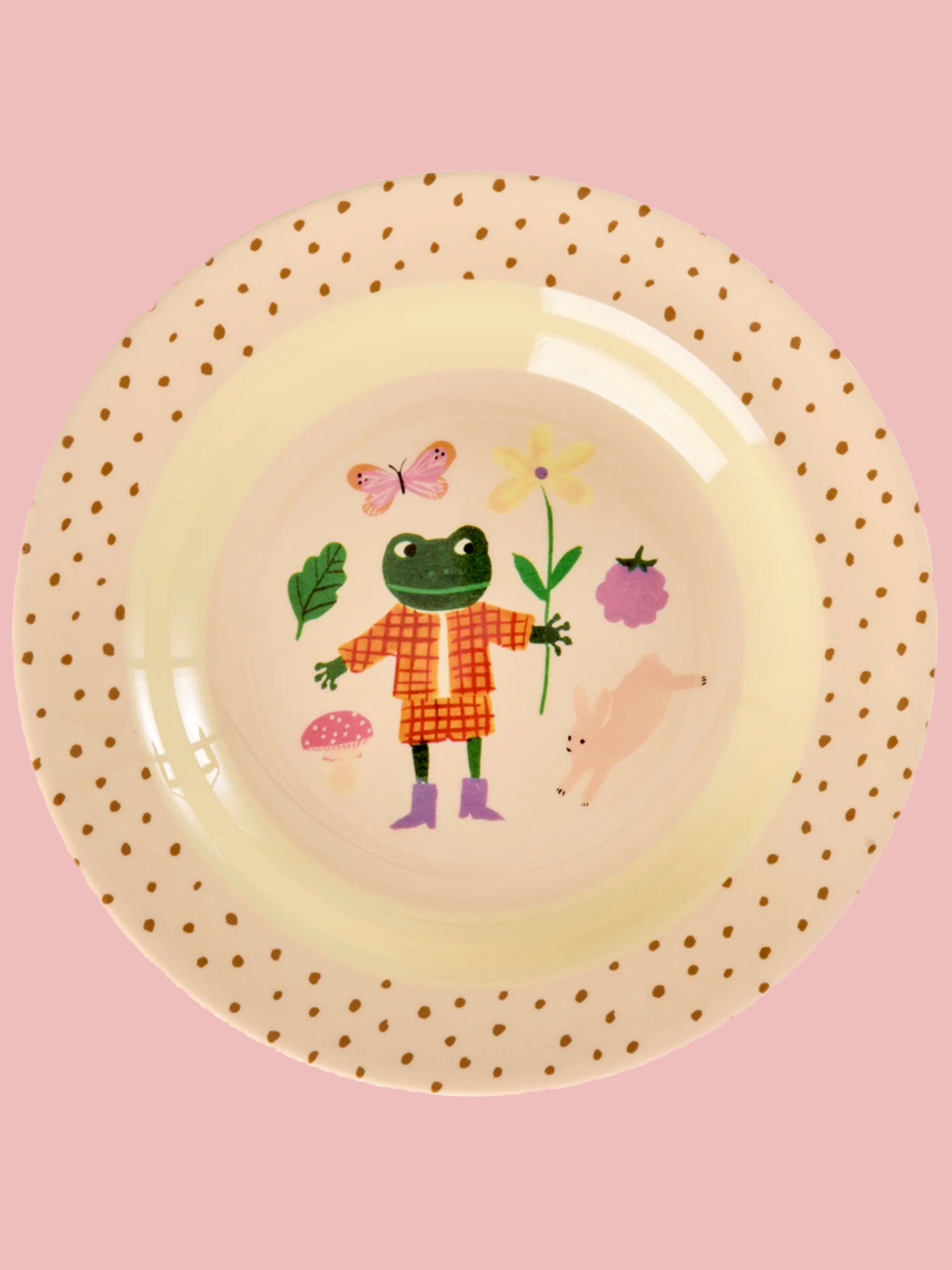 RICE - Piatto fondo in melamina "Fairytale rana"