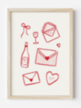 Melt Atelier - Stampa risografica A4 Love Letters