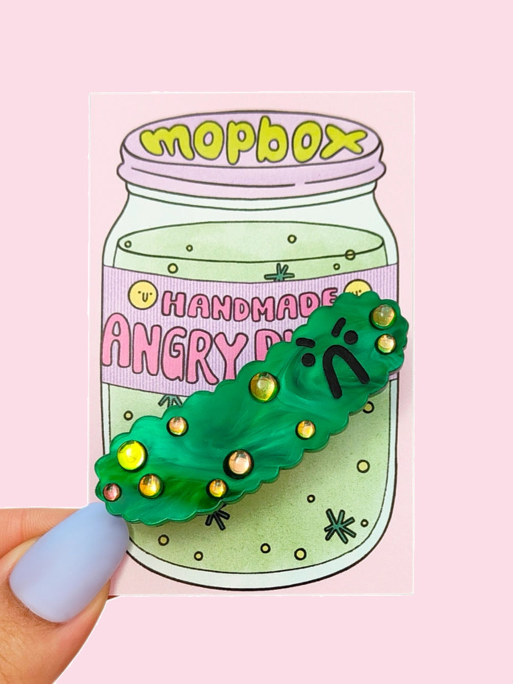 Mimo - Spilla Cetriolino in plexiglass