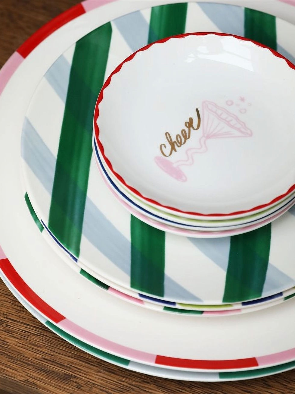 Miniatura: &Klevering - Piattino in porcellana Bliss Christmas
