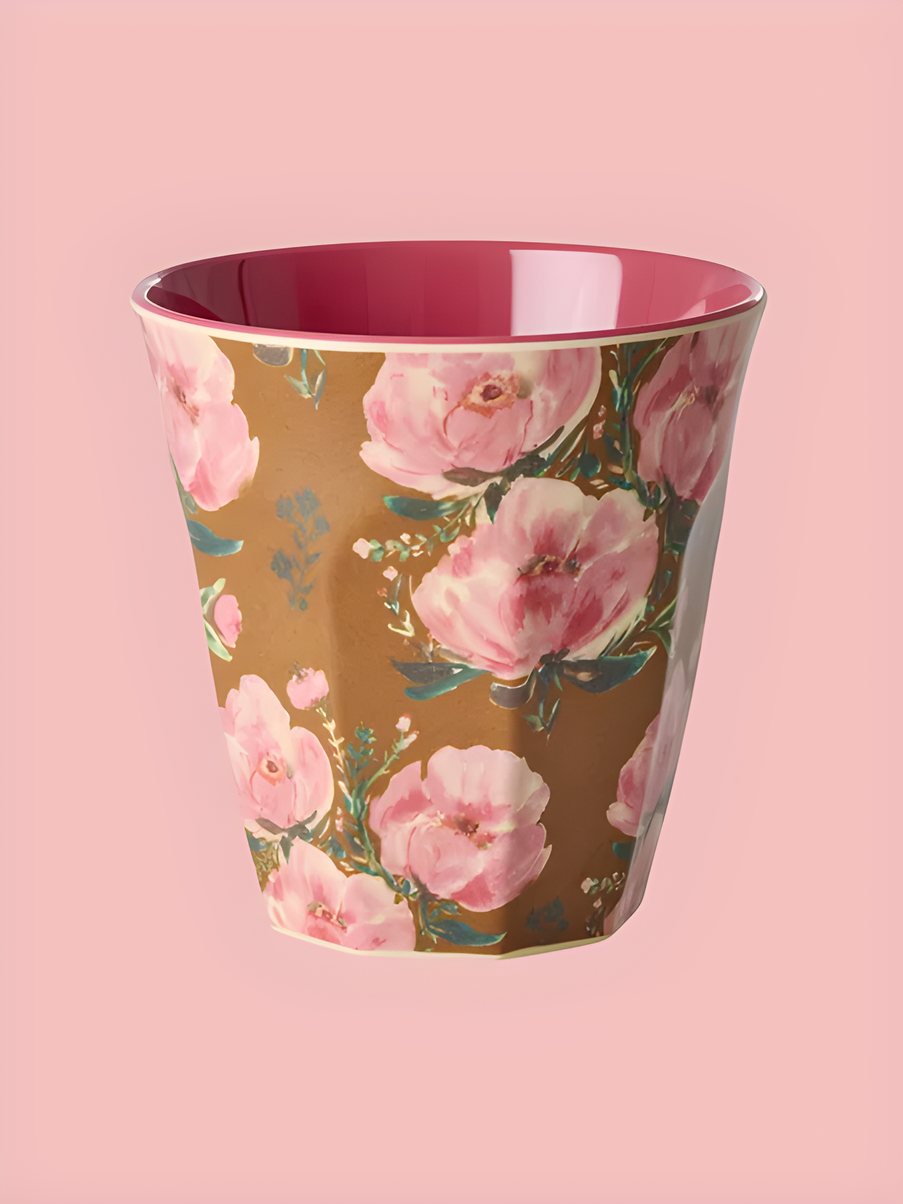 RICE - Bicchiere/tazza medio in melamina "Floral Rose"
