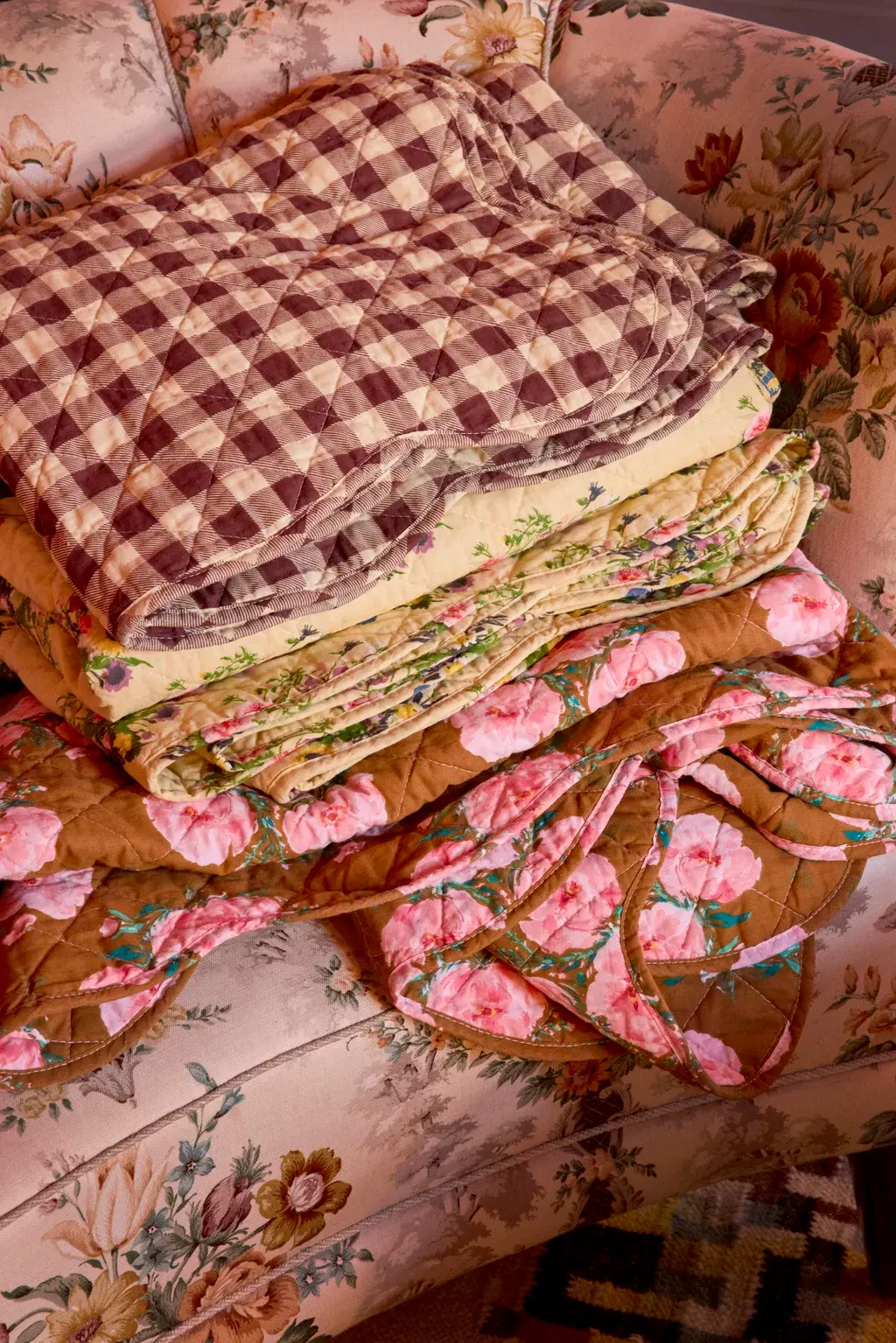RICE - Coperta di cotone trapuntata