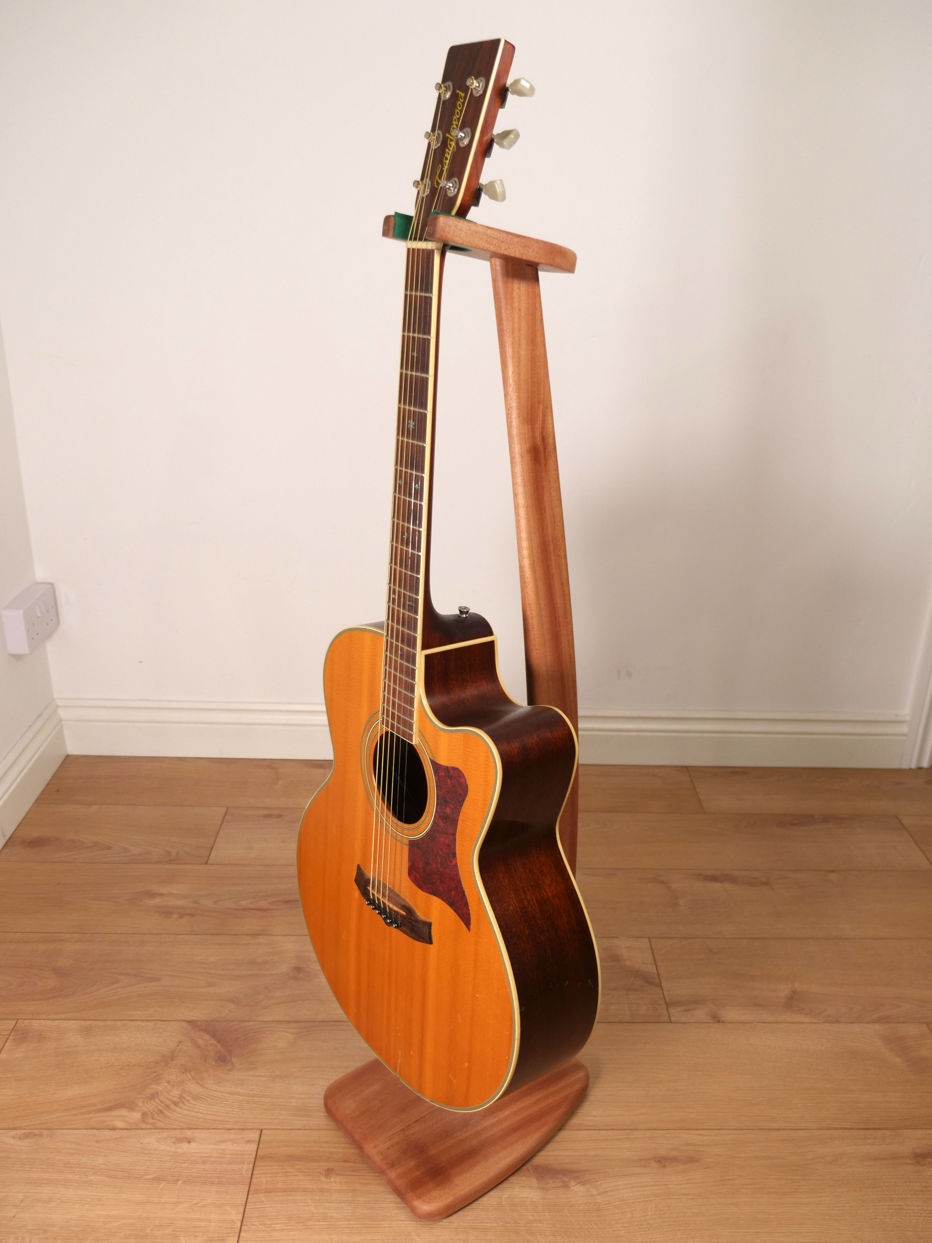 Tall Guitar Stand - Sapele