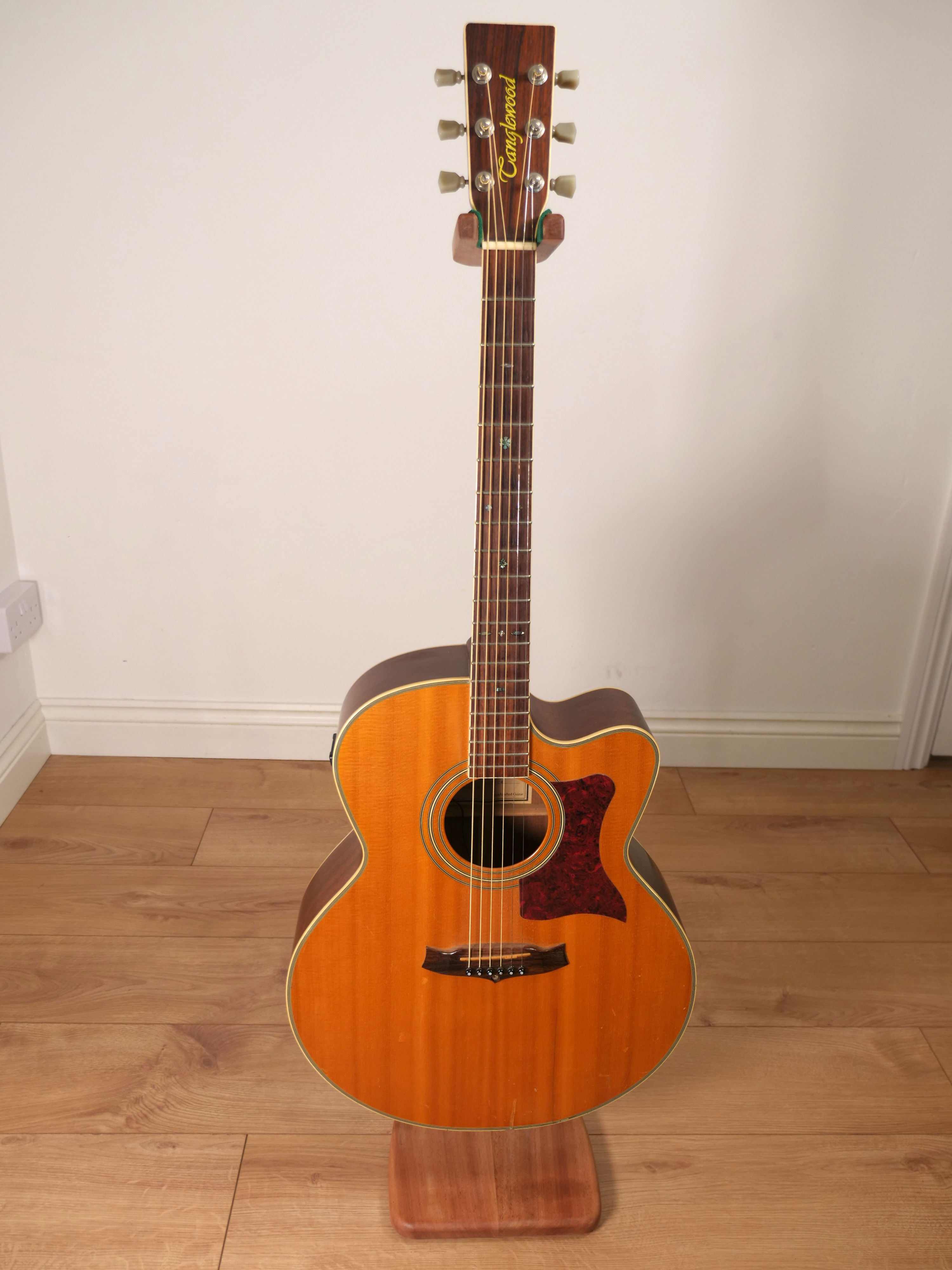 Tall Guitar Stand - Sapele