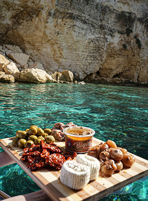 Lunch at the blue lagoon Malta