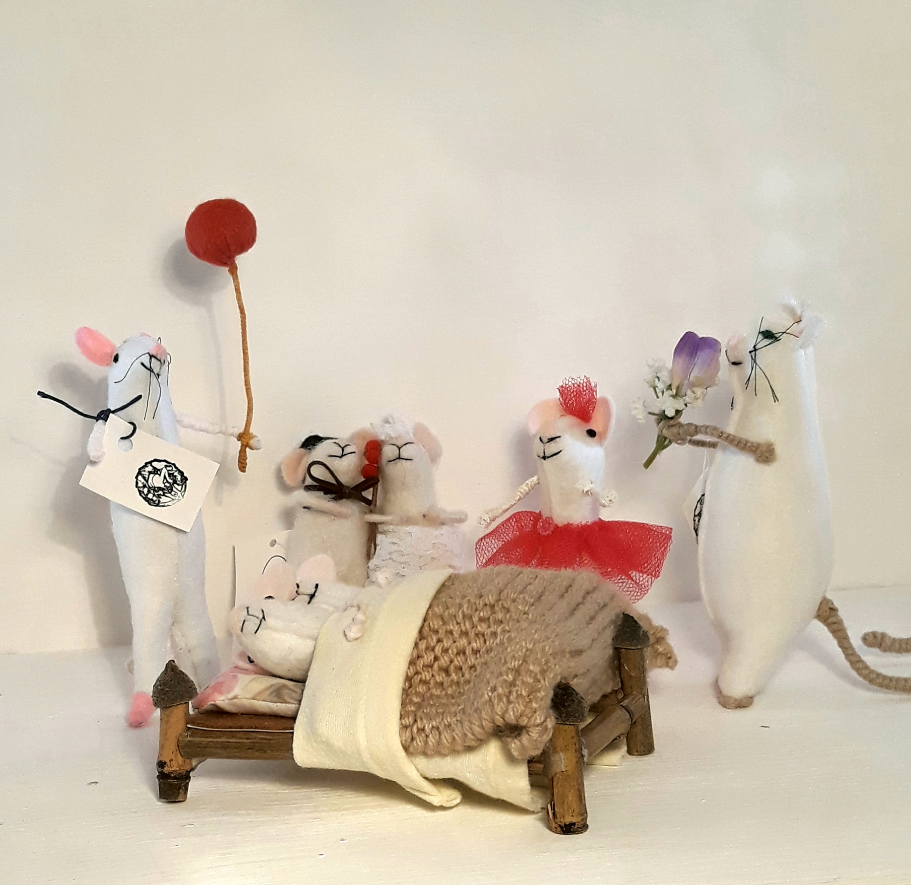 Handmade Felt Mice