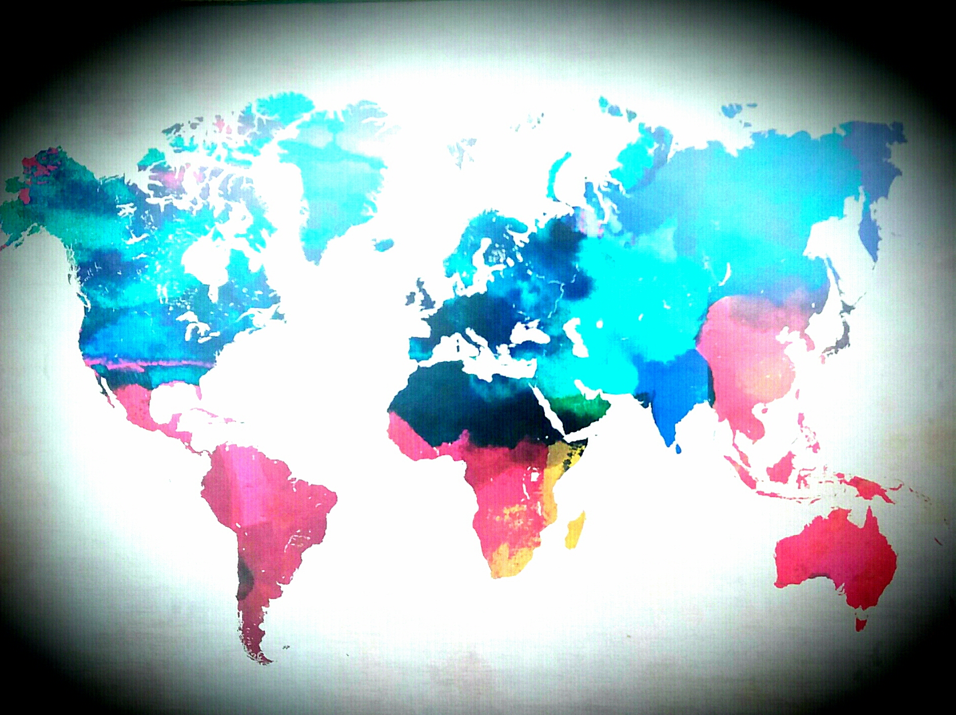 Watercolour Map