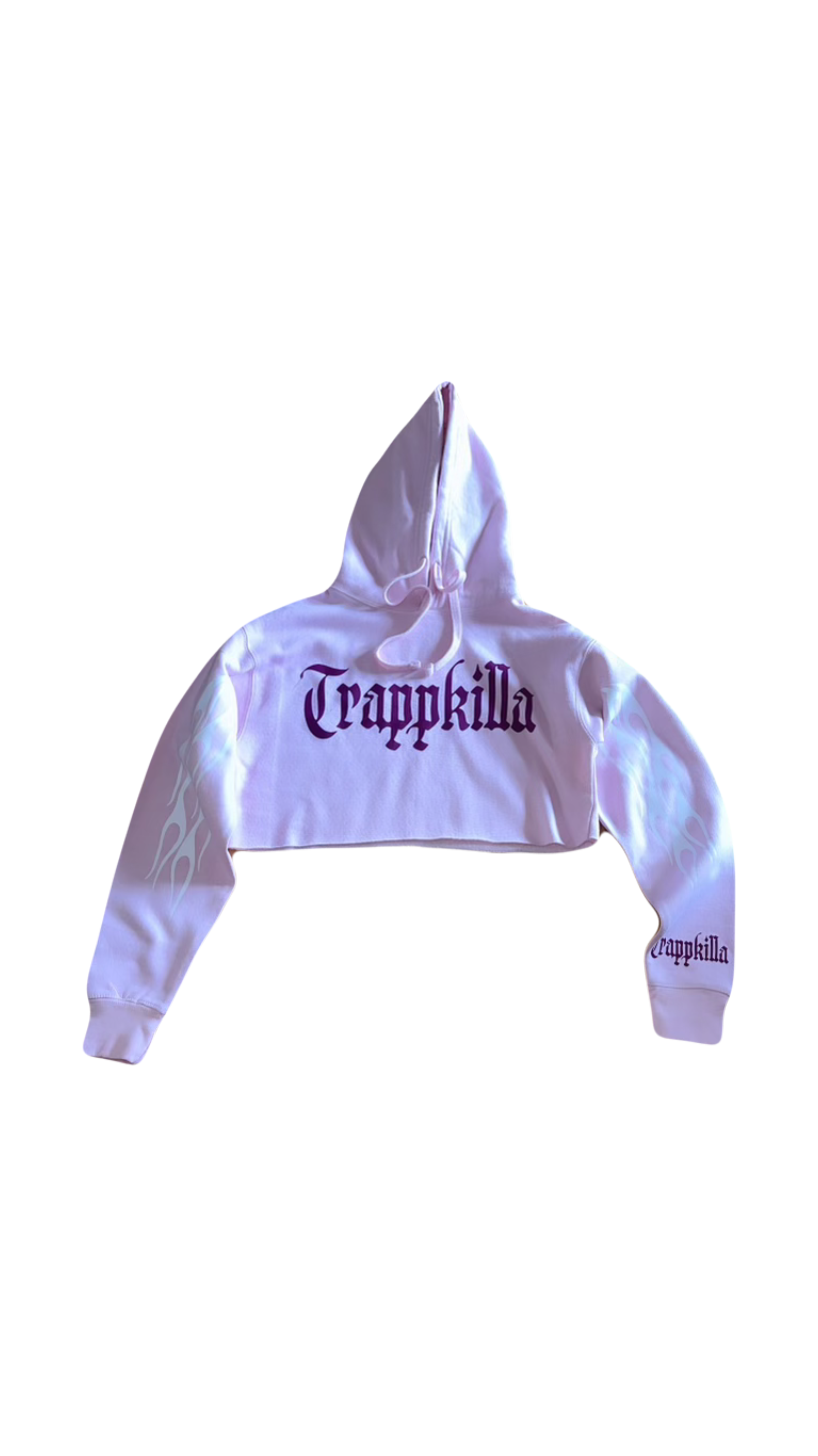 Trappkilla Cropped Hoodie Pink & Purple