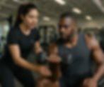 community gym personal training session with client in wellington fl