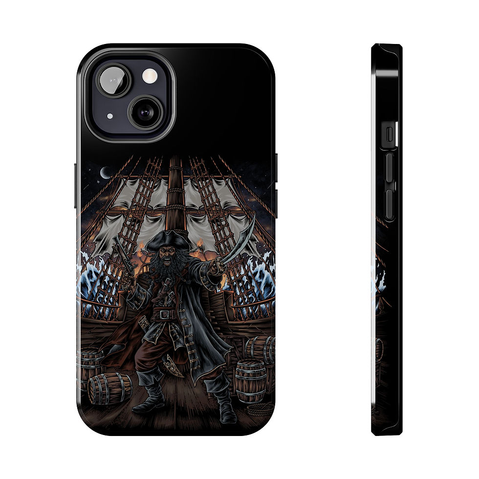 Thumbnail: Blackbeard's Revenge Case — Protective Black iPhone Cover