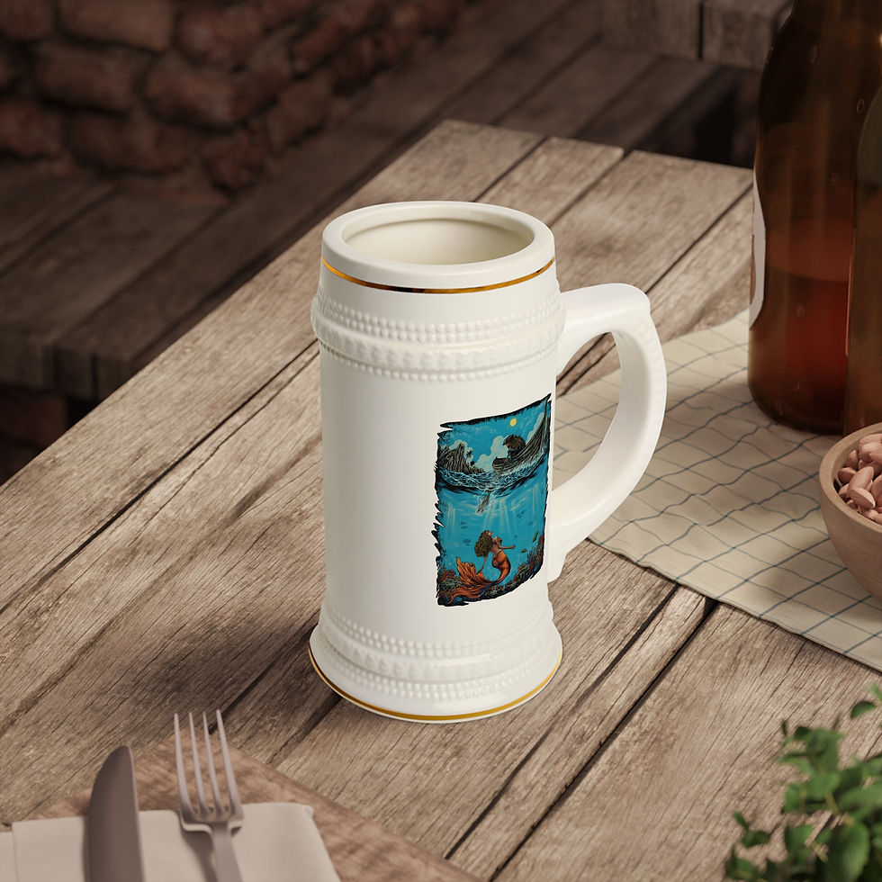 Thumbnail: Depths of Temptation Beer Stein on a counter
