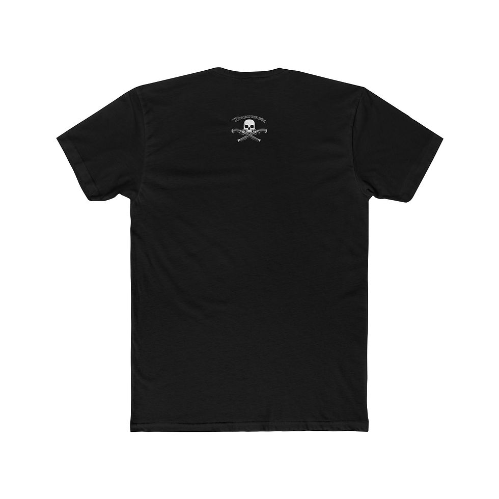 Thumbnail: Kraken's Wrath (Blue) men's t-shirt black rear