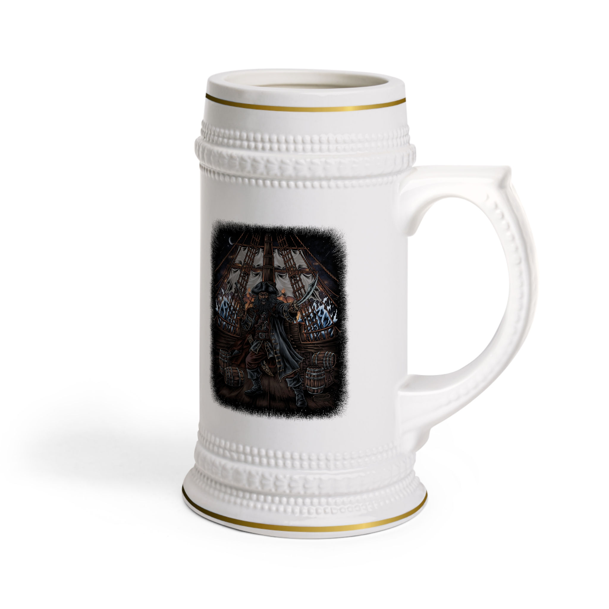 Blackbeard's Revenge – Classic White Beer Stein