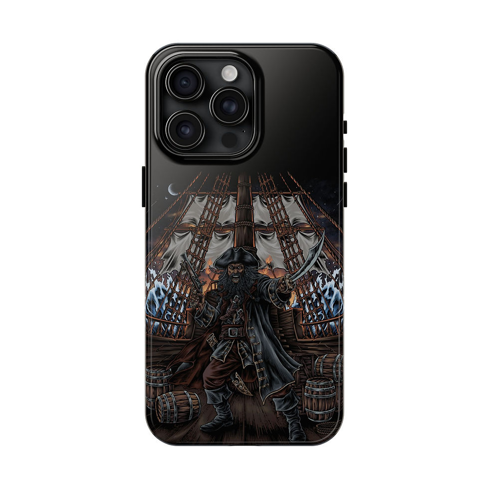 Thumbnail: Blackbeard's Revenge Case — Protective Black iPhone Cover