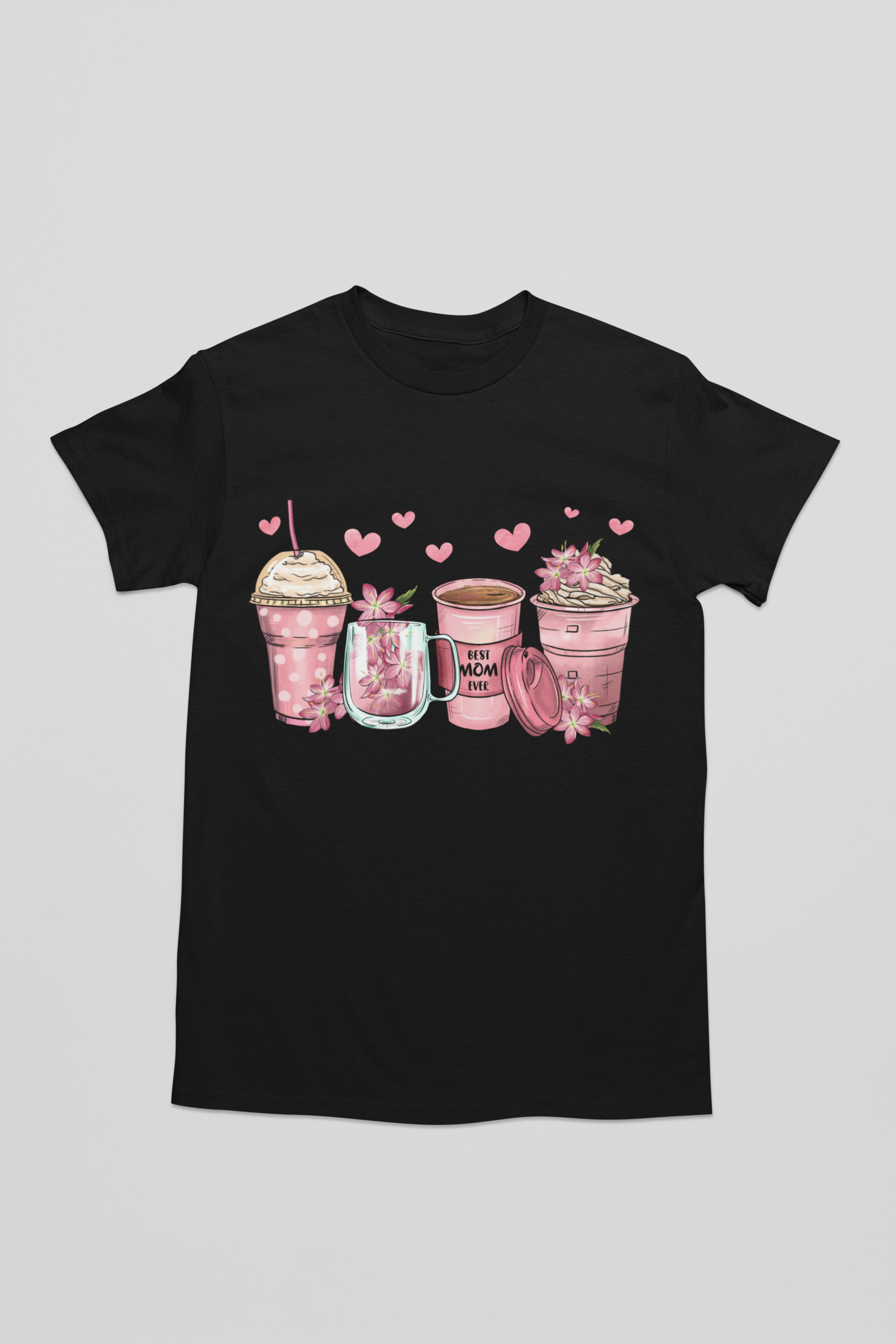 Coffee Mom with Hearts