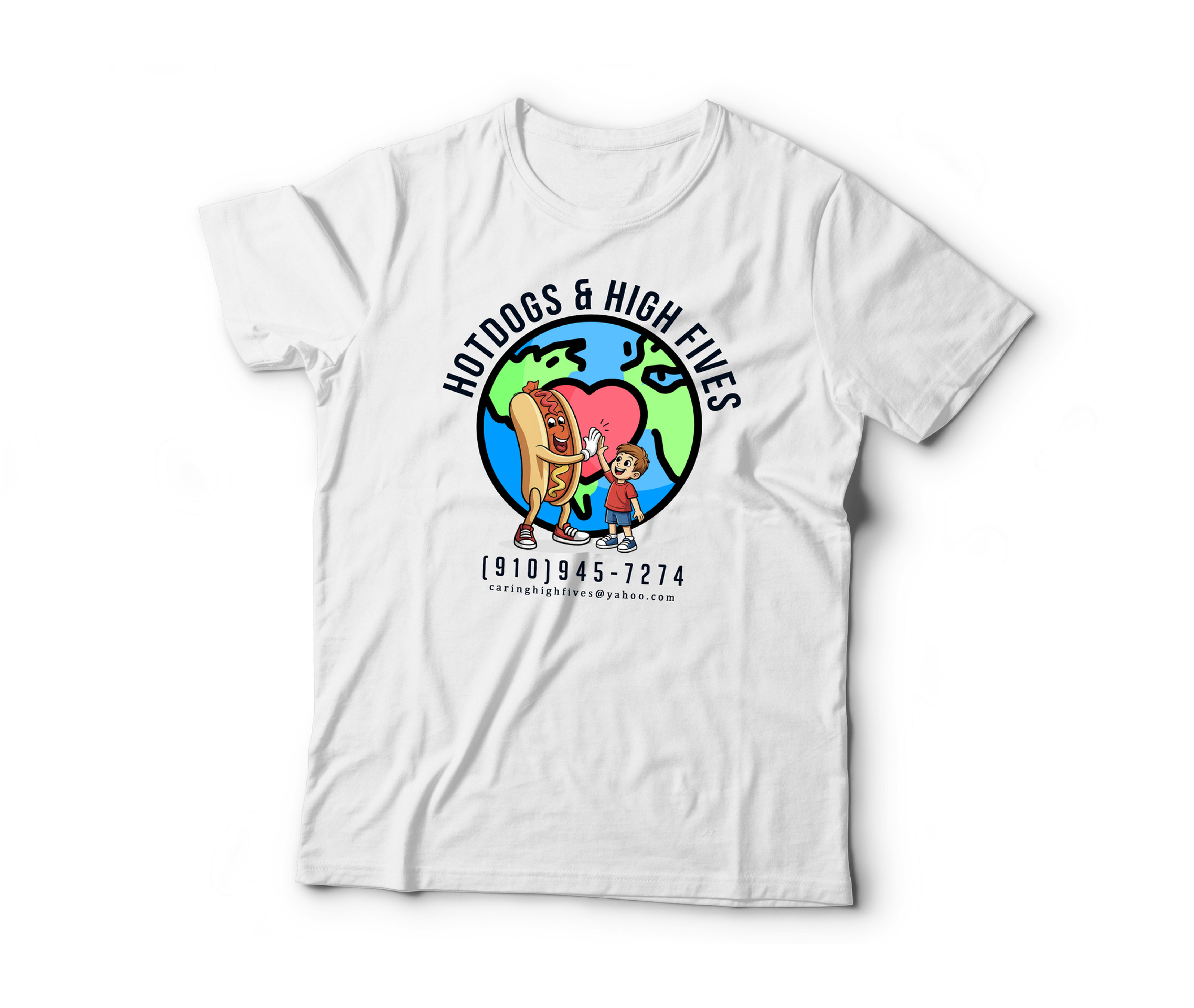 Hotdogs & High Fives White T-shirt
