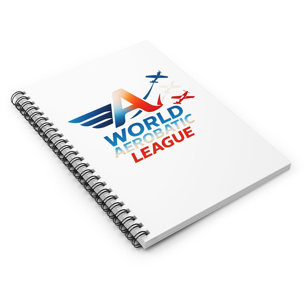 Thumbnail: World Aerobatic League Spiral Notebook - Perfect for Aviation Enthusiasts