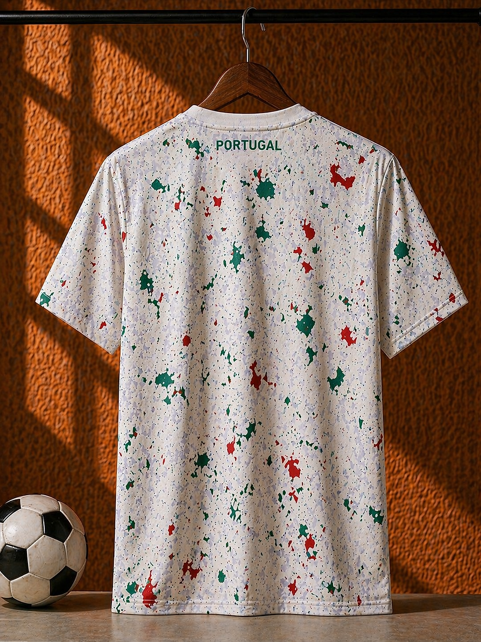 Miniature : Maillot Portugal 2026 – Édition Blanche Motifs Premium
