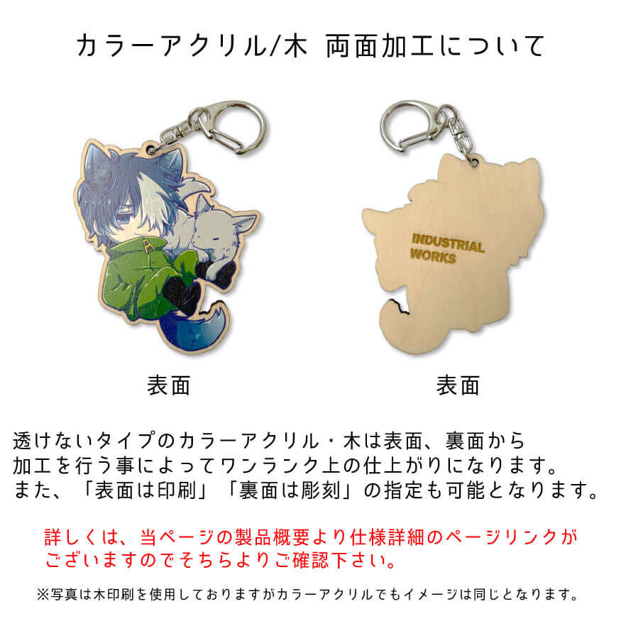 サムネイル： 木製キーホルダー