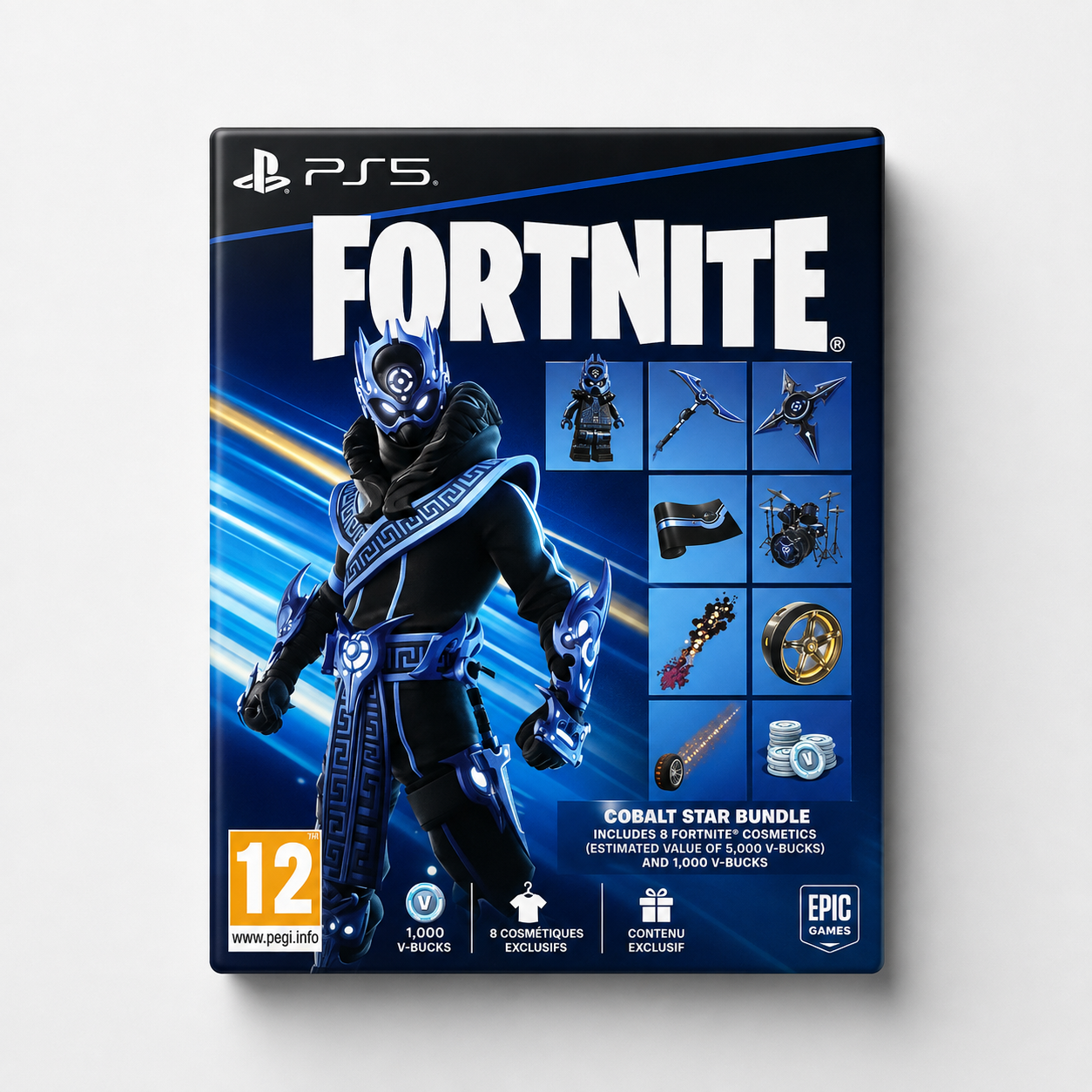 Fortnite Cobalt Star Bundle + 1 000 V-B – Jeu 100 % digital officiel Playstation