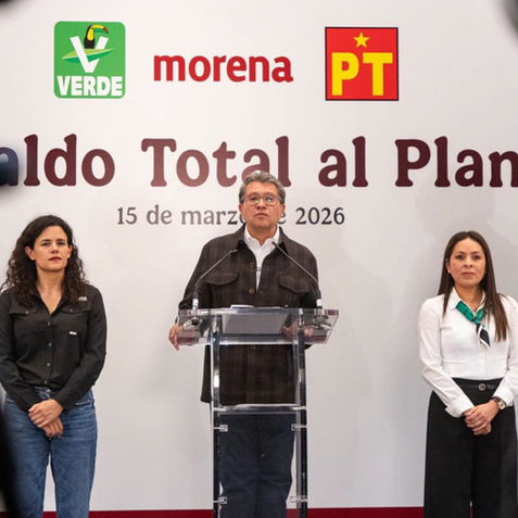 Morena, PT y Verde cierran filas: anuncian respaldo total a Plan B de Sheinbaum