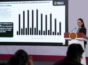 PIB de México crece 1.4%; Sheinbaum destaca avance entre países de la OCDE