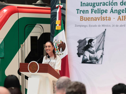 Sheinbaum inaugura Tren Felipe Ángeles; así es la ruta Buenavista-AIFA