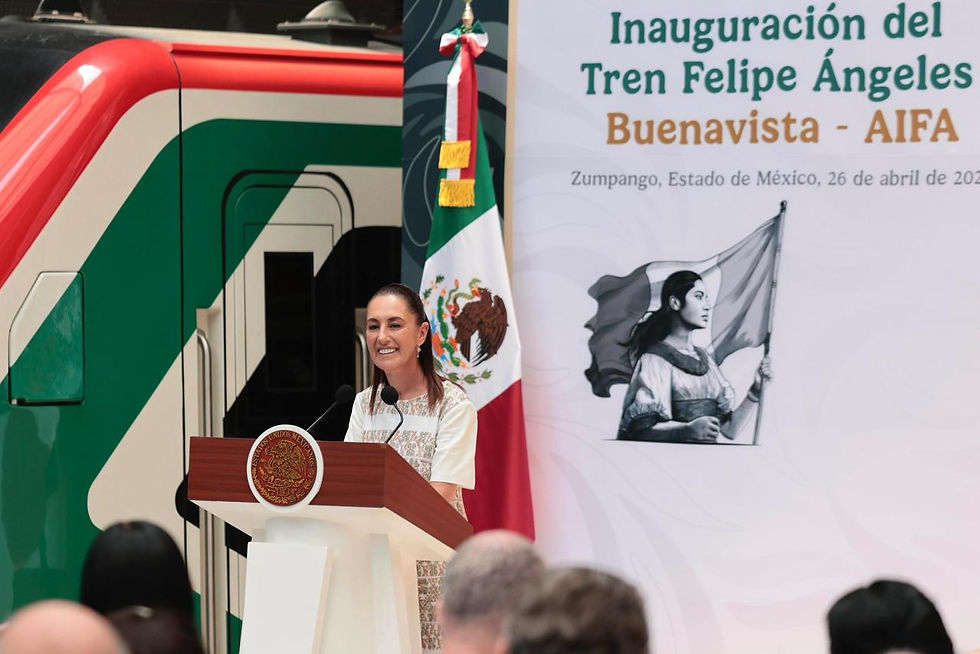 Sheinbaum inaugura Tren Felipe Ángeles; así es la ruta Buenavista-AIFA