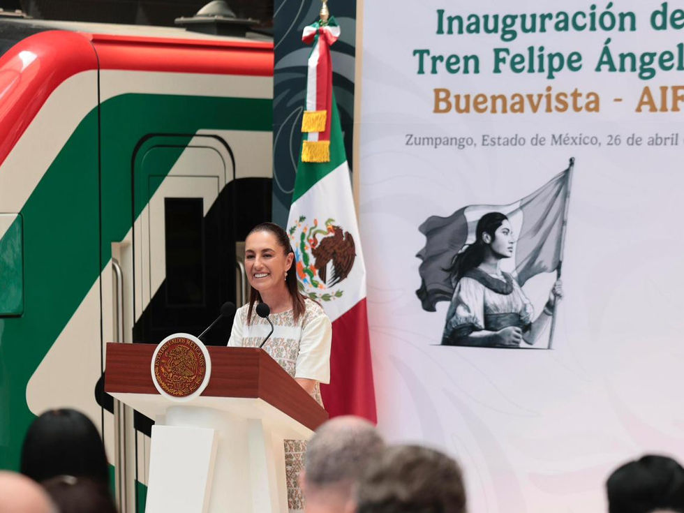 Sheinbaum inaugura Tren Felipe Ángeles; así es la ruta Buenavista-AIFA