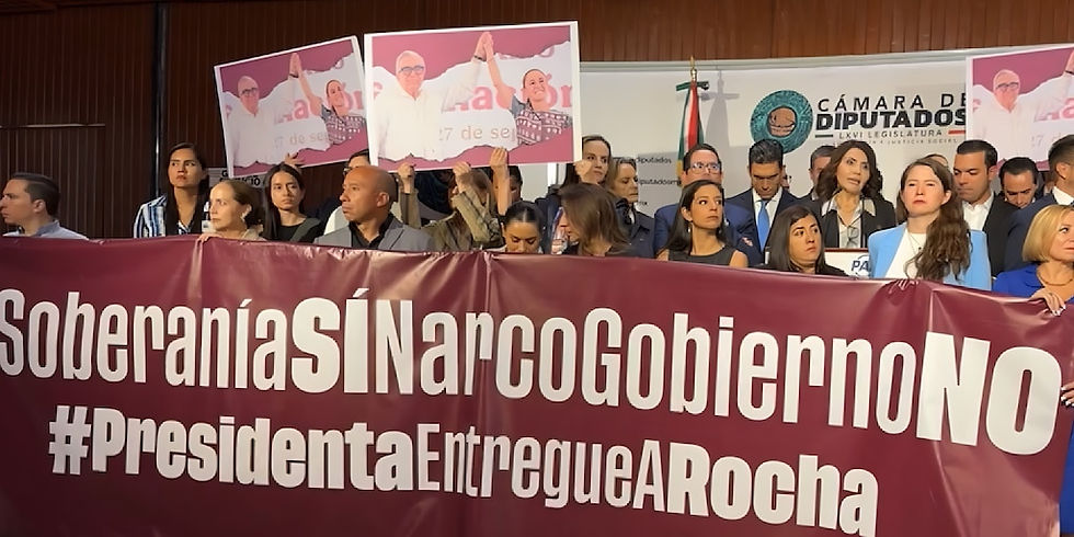 Integrantes del Grupo Parlamentario del PAN aseguraron que es su deber denunciar los presuntos vínculos de Morena con el narco.