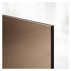 Bronze tinted shower glass