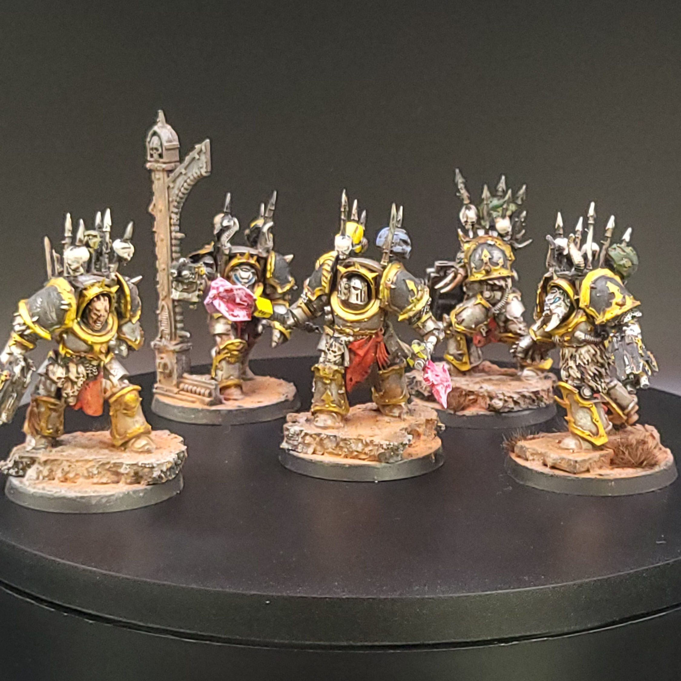 40k Set of 5 Chaos Marines Terminators