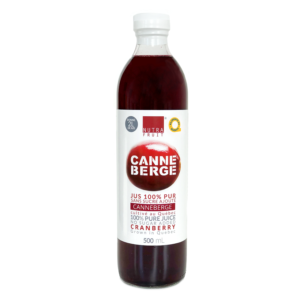 Thumbnail: JUS 100% PUR CANNEBERGES SANS SUCRE 500 ml