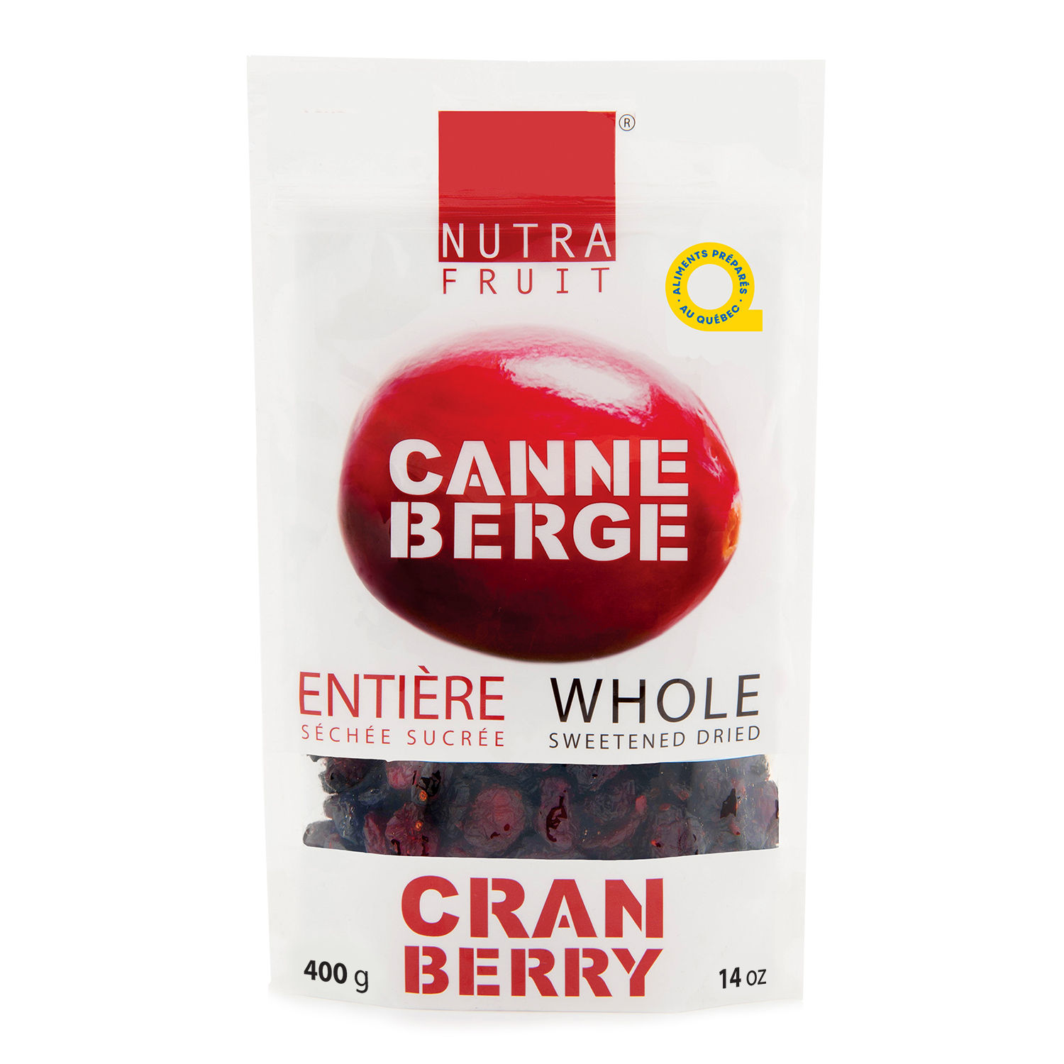 CANNEBERGE SÉCHÉE SUCRÉE 400 g