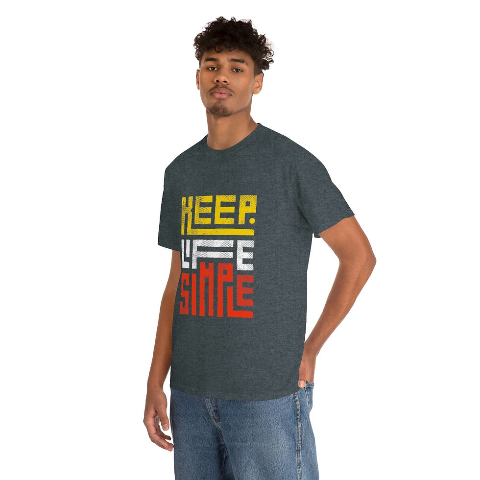 Thumbnail: Keep Life Simple Unisex Heavy Cotton Tee