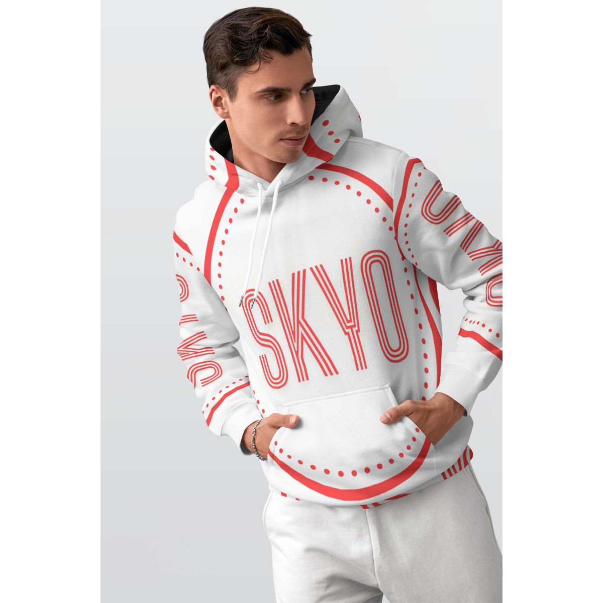 All-Over Print Men's Thicken Pullover Hoodie