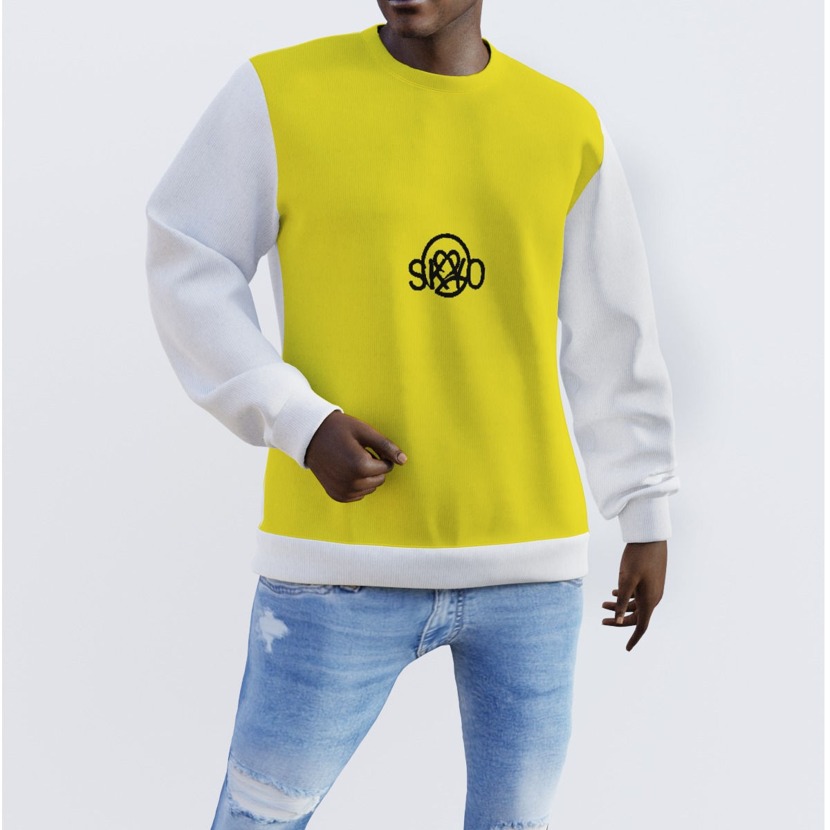 All-Over Print Men's Sweater