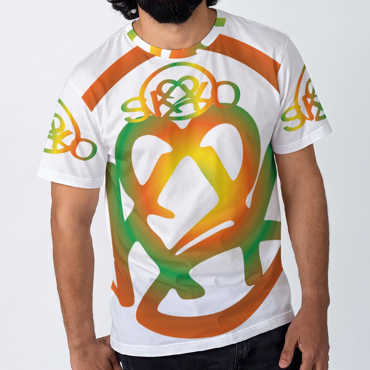 All-Over Print Men's O-Neck T-Shirt | 190GSM Cotton