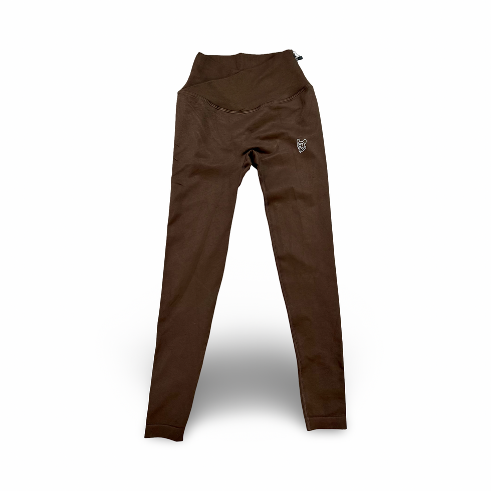 Thumbnail: Yoga Ribbed High Waisted Legging Bottoms