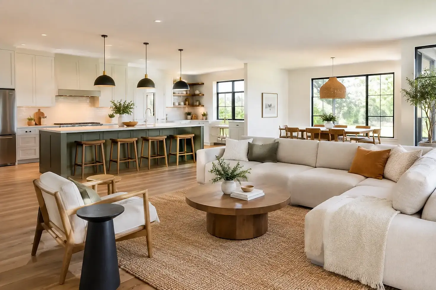 Open Concept Living Room Design That Works
