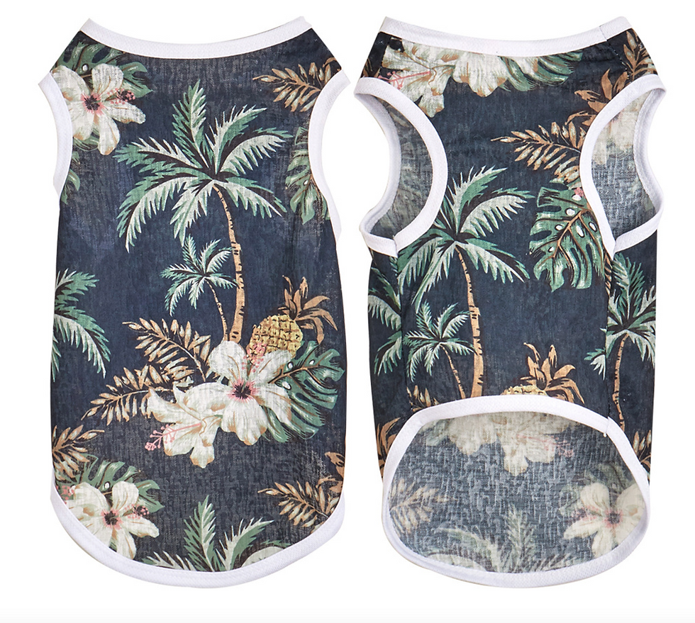 Dog and Cat Hawaiian T-Shirt