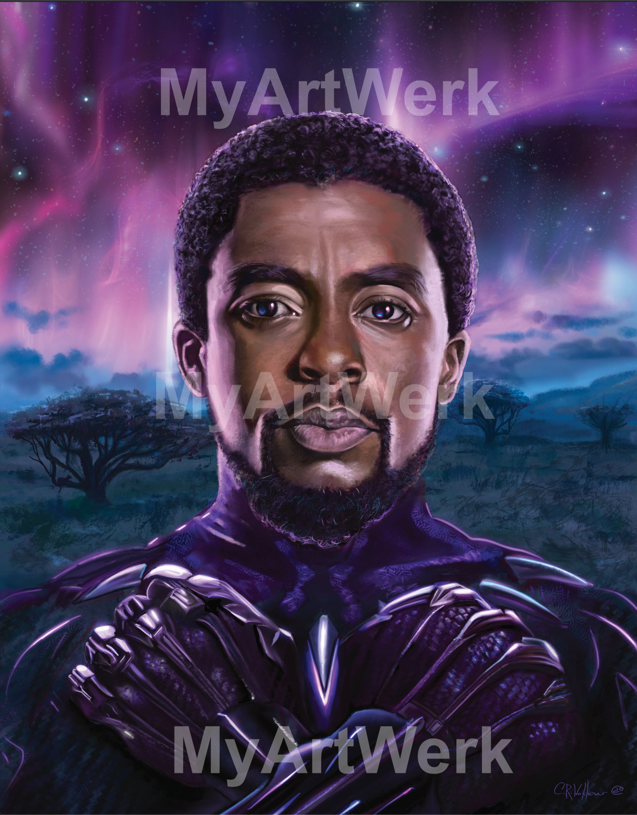 Wakanda Forever!  Digital painting iPadPro & Procreate 5