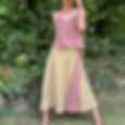 Wild Flow Wrap Skirt - Natural Dyed Organic Cotton Hemp